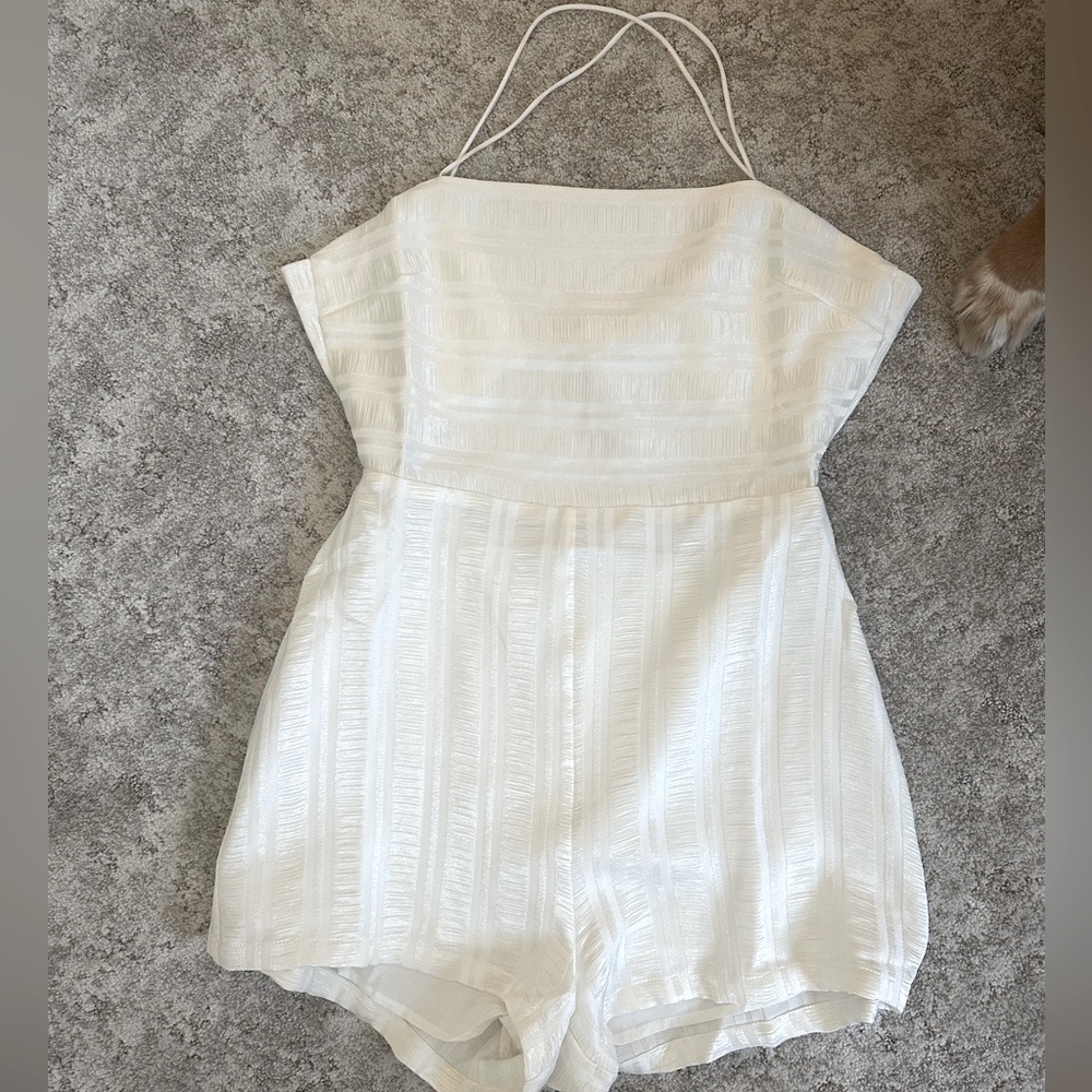LULUS Ivory Romper size M
